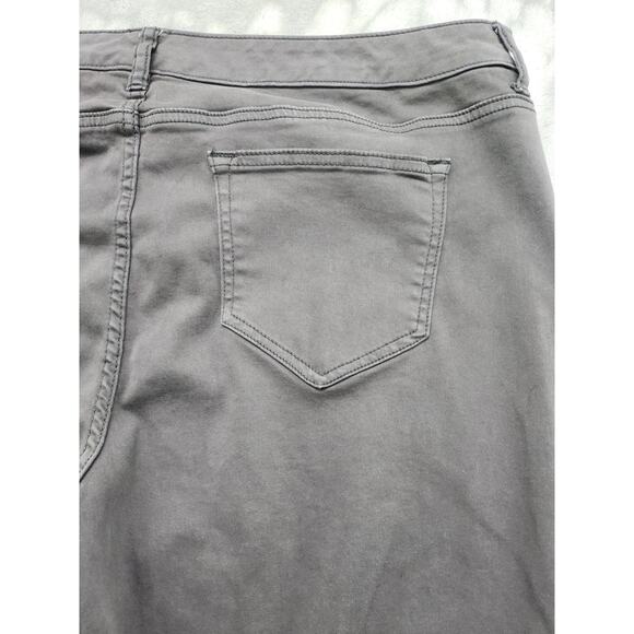 Maurices High Rise Skinny Jeans Size 20 Gray Stretch Denim Ankle Casual Neutral - Picture 4 of 12